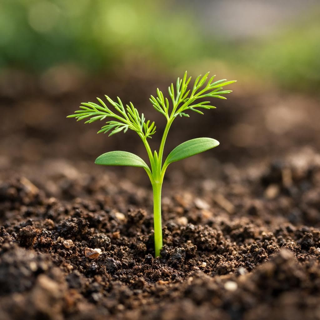 Dill seedling