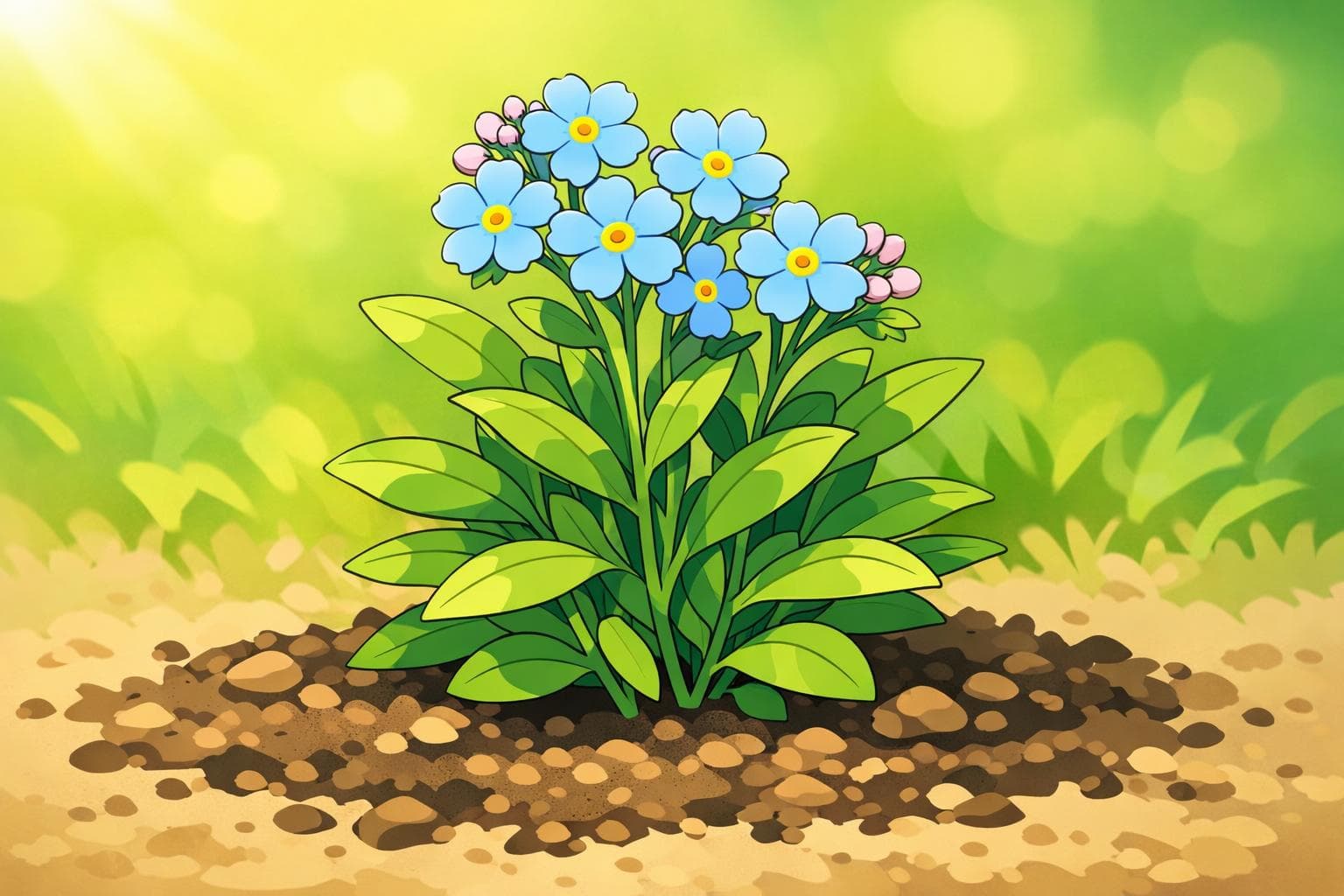 Forget-Me-Not illustration