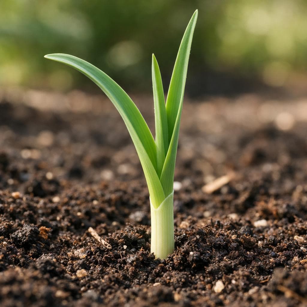 Leek seedling