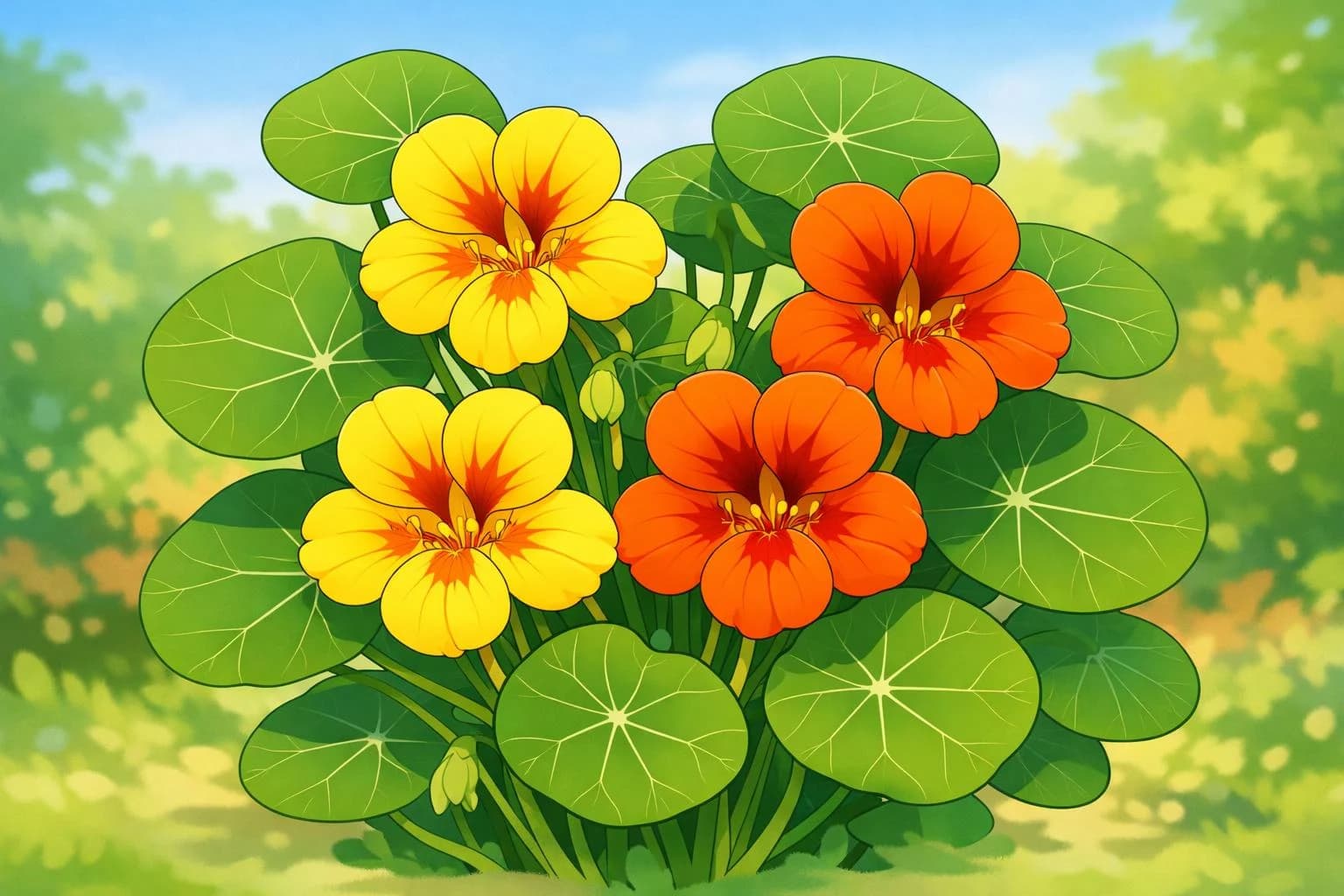 Nasturtium illustration