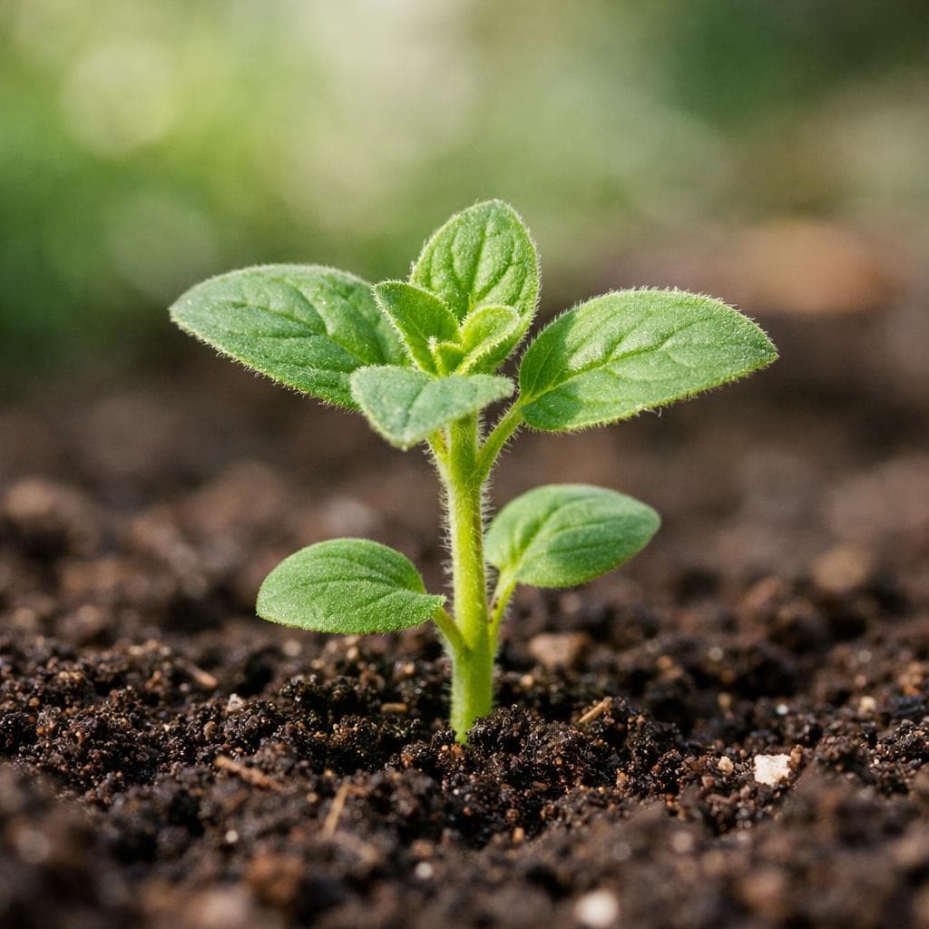Oregano seedling