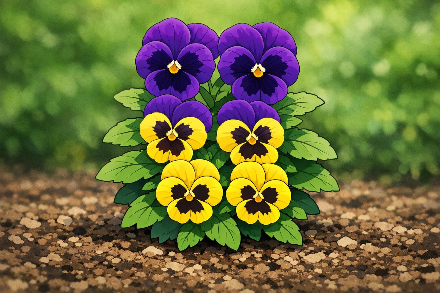 Pansy illustration