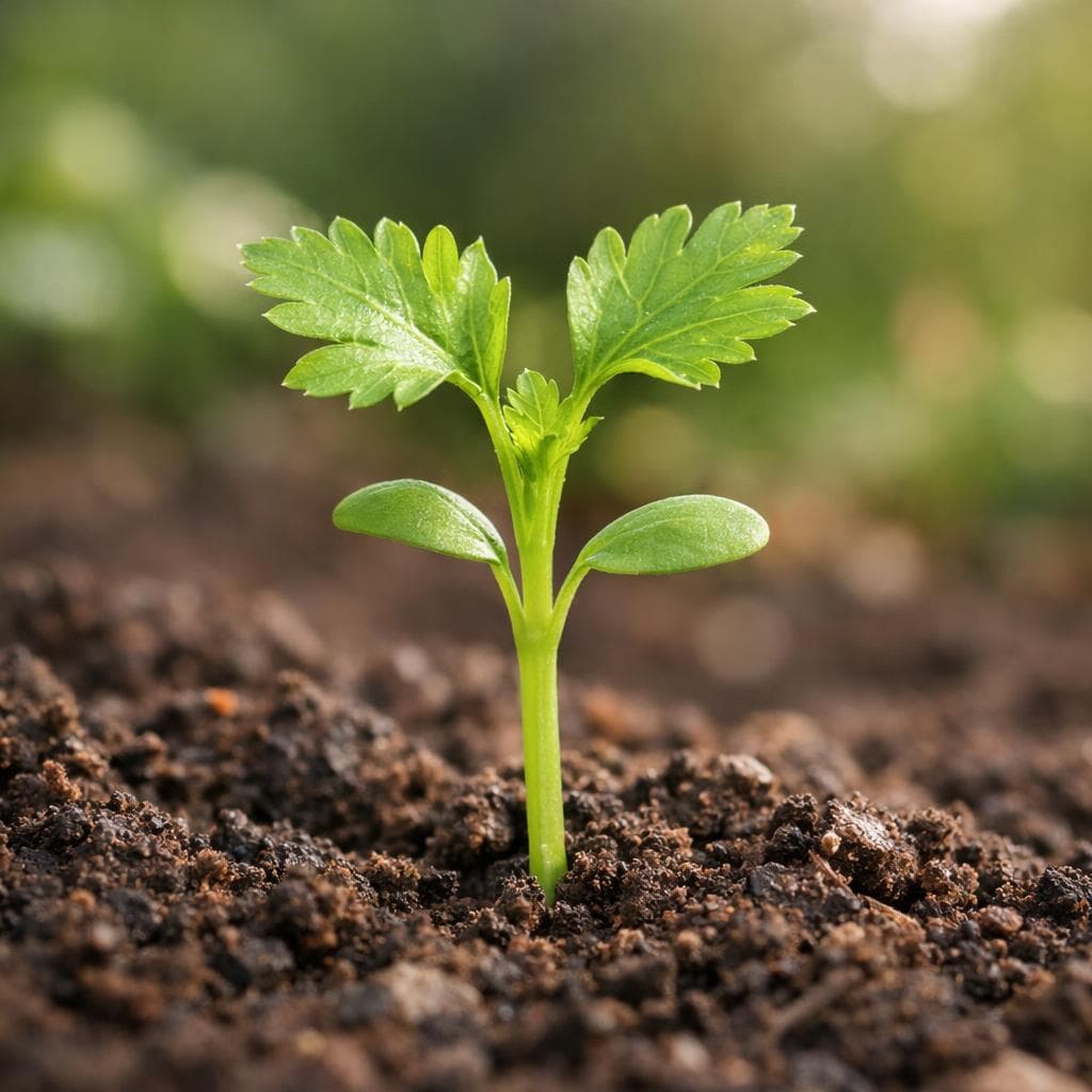 Parsley seedling