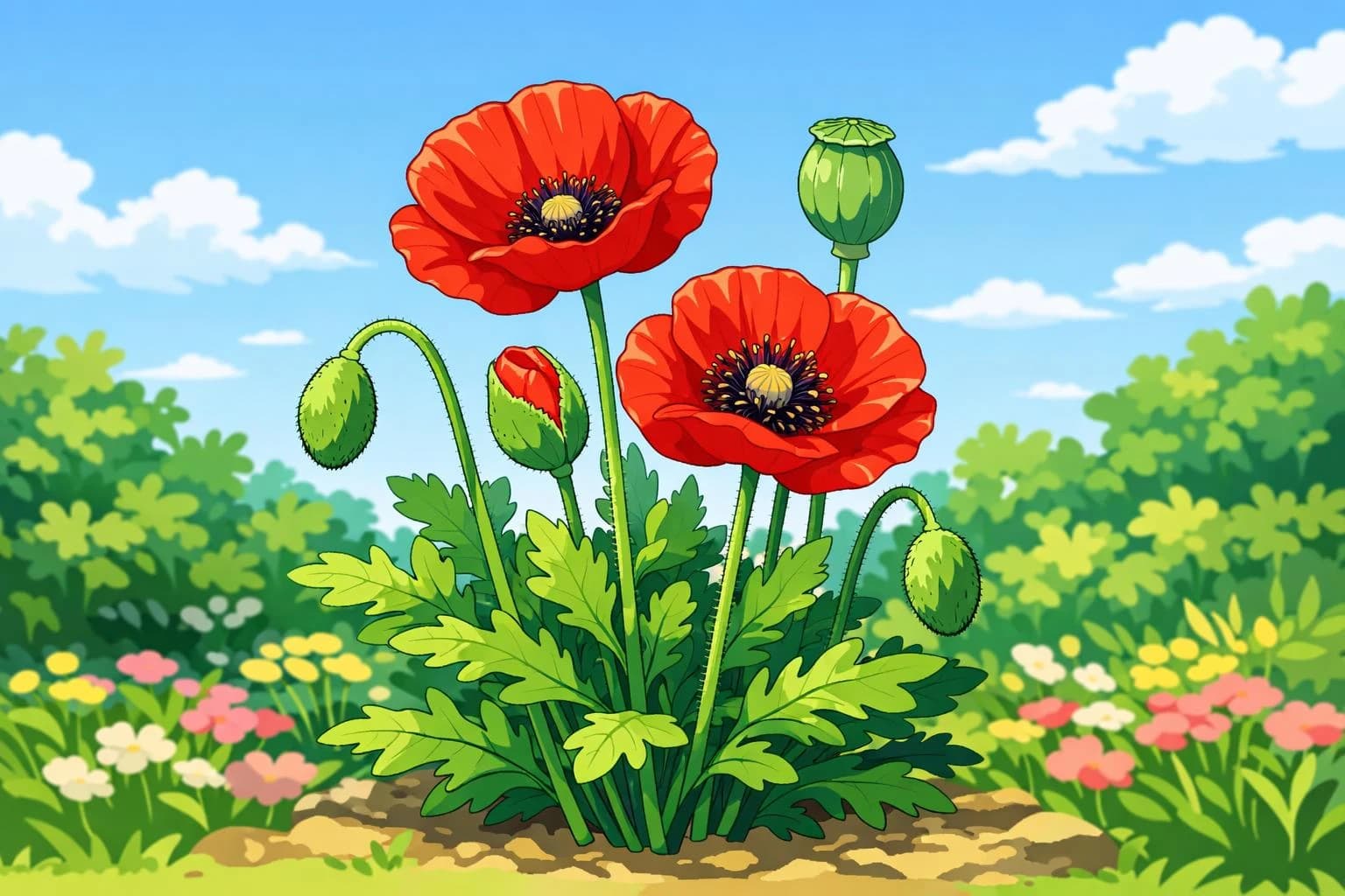 Poppy illustration