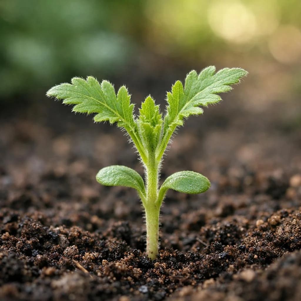 Poppy seedling
