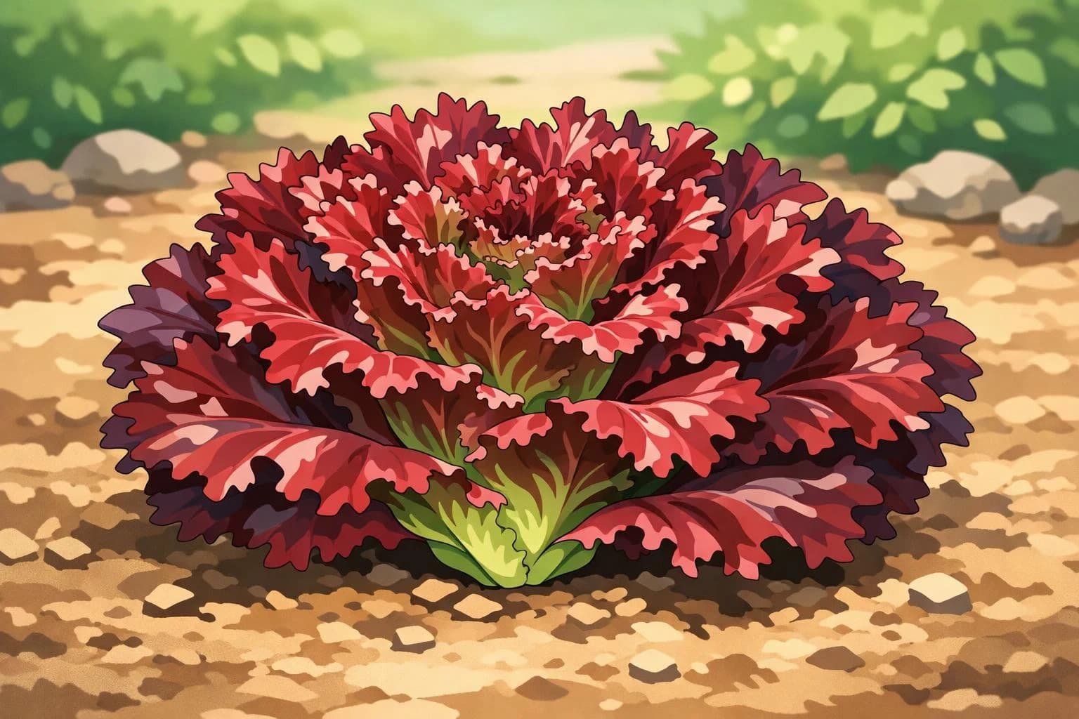 Red Lettuce illustration