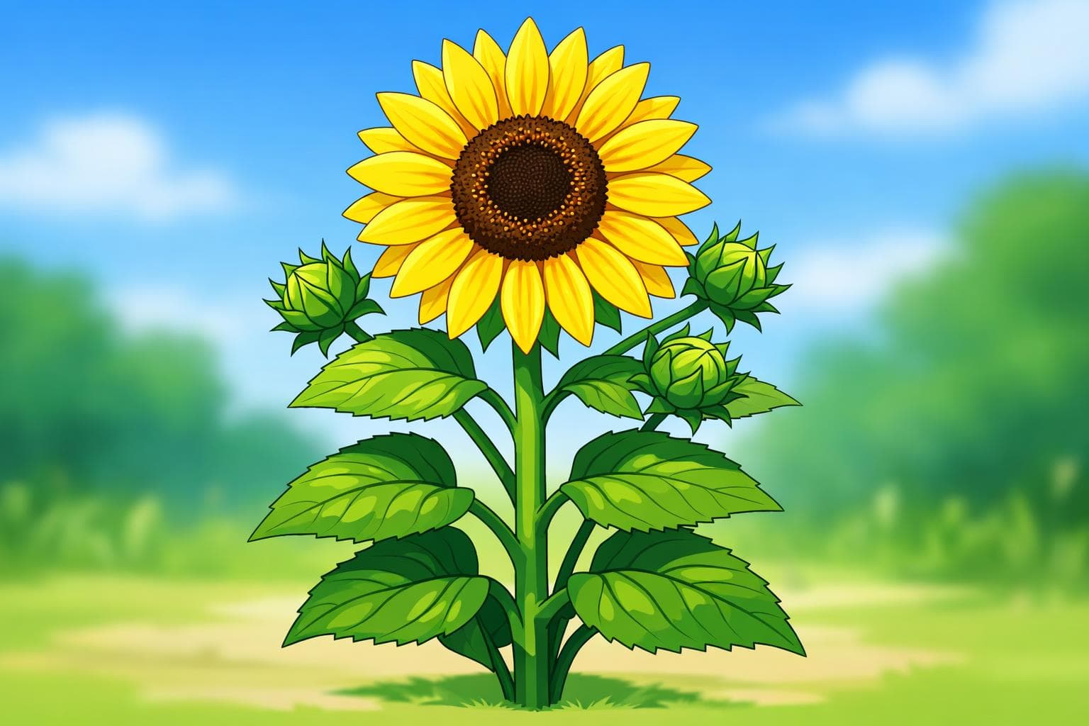 Sunflower illustration