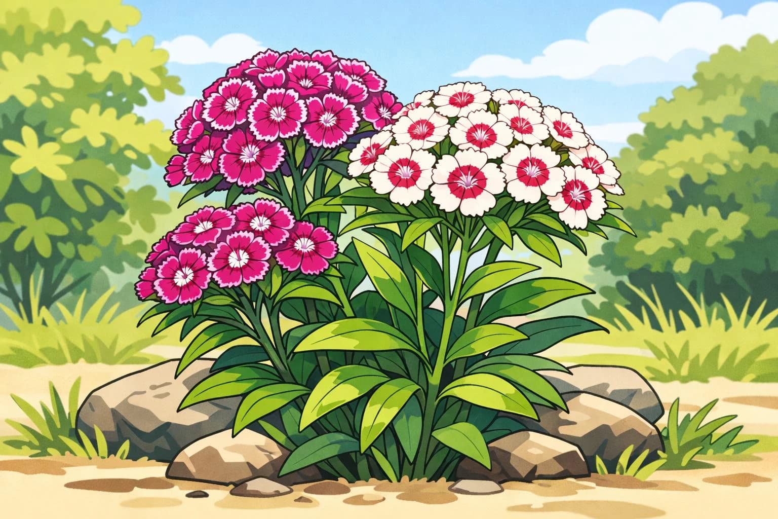 Sweet William illustration