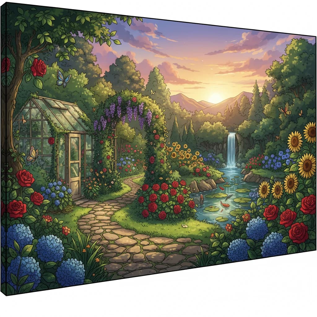A beautifully planned garden that flows naturally with its environment