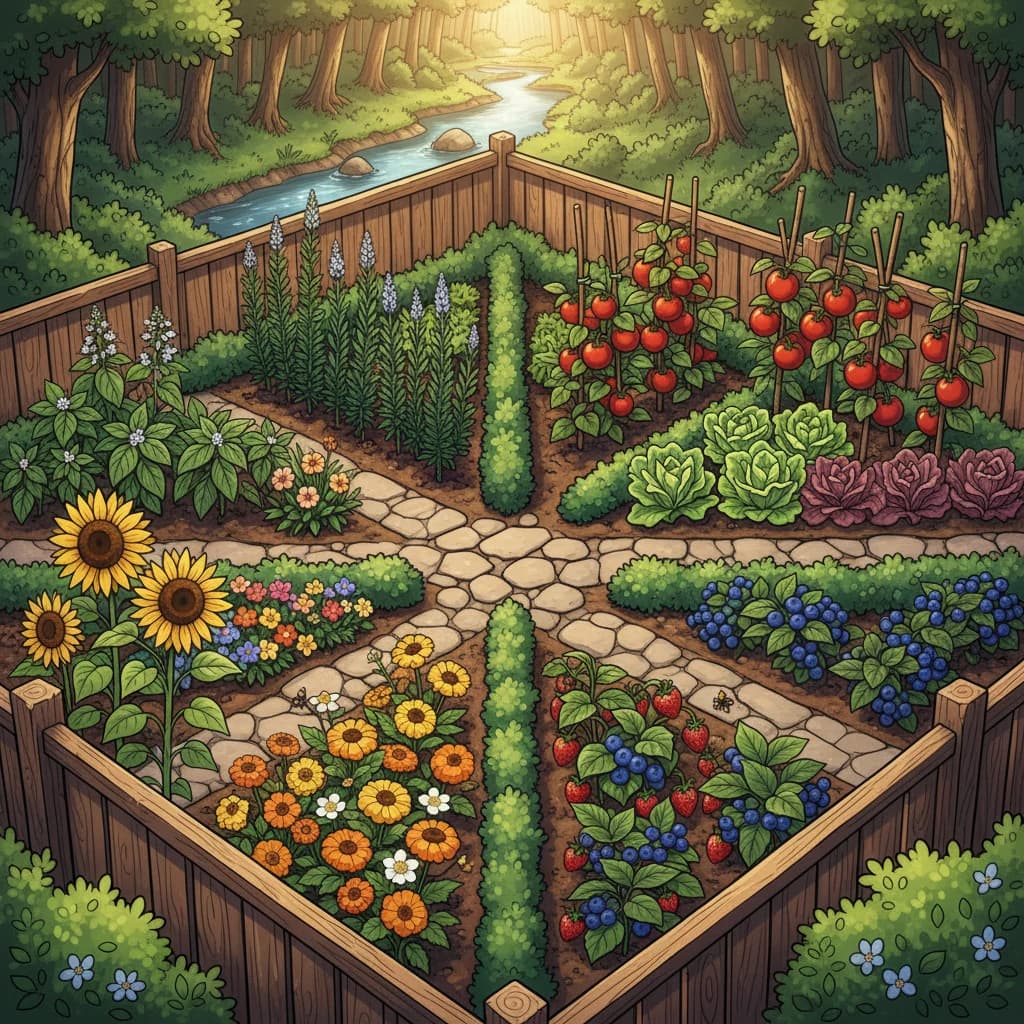 Types of Plants: Herbs, Vegetables, Flowers & Fruit