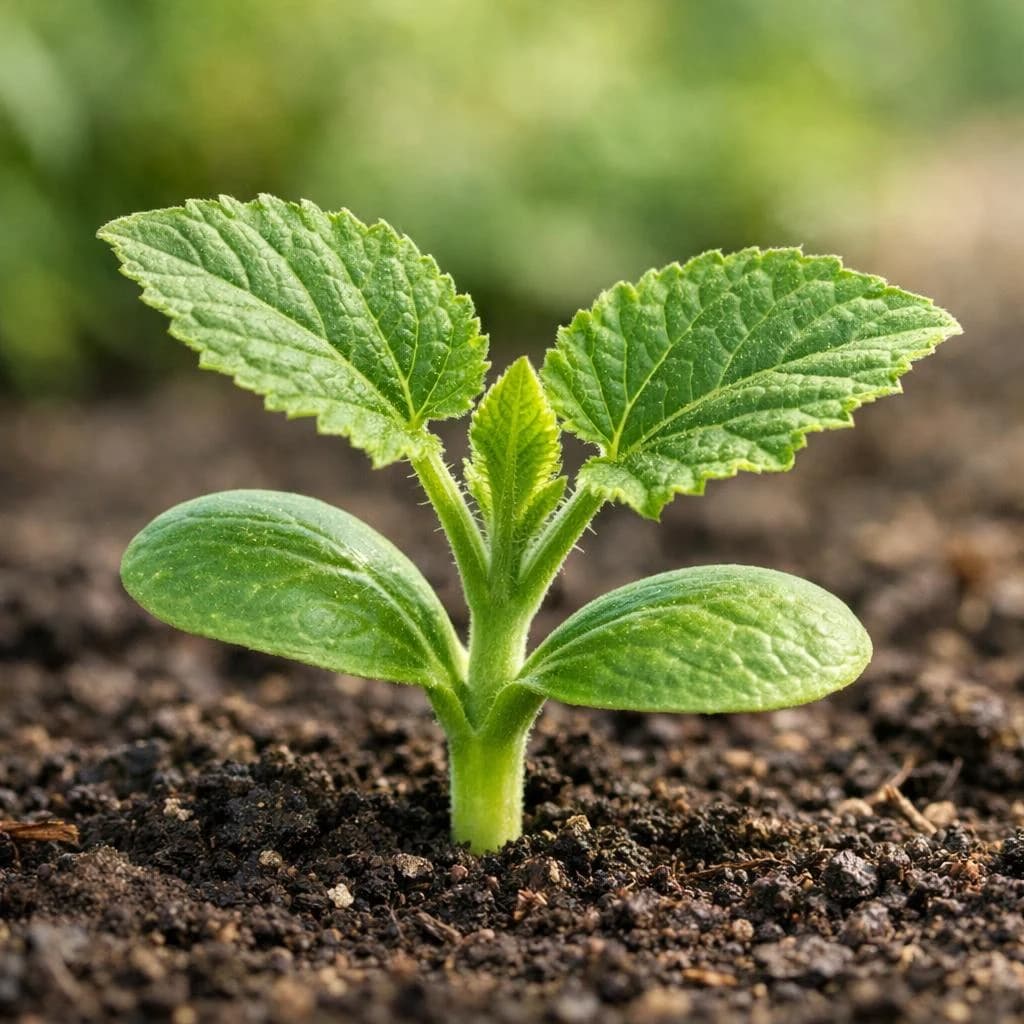 Acorn Squash seedling