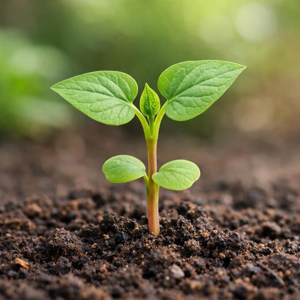 Buckwheat seedling