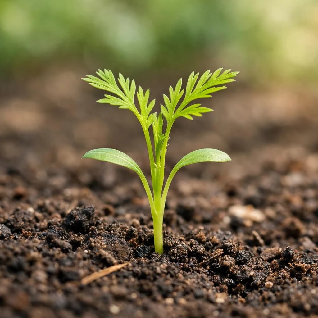Carrot seedling