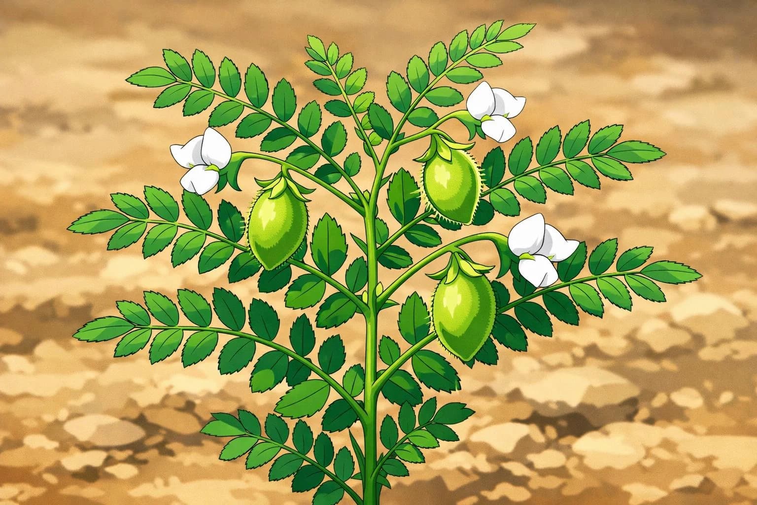 Chickpea illustration