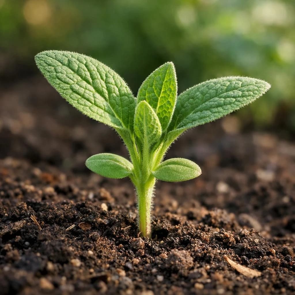 Comfrey seedling