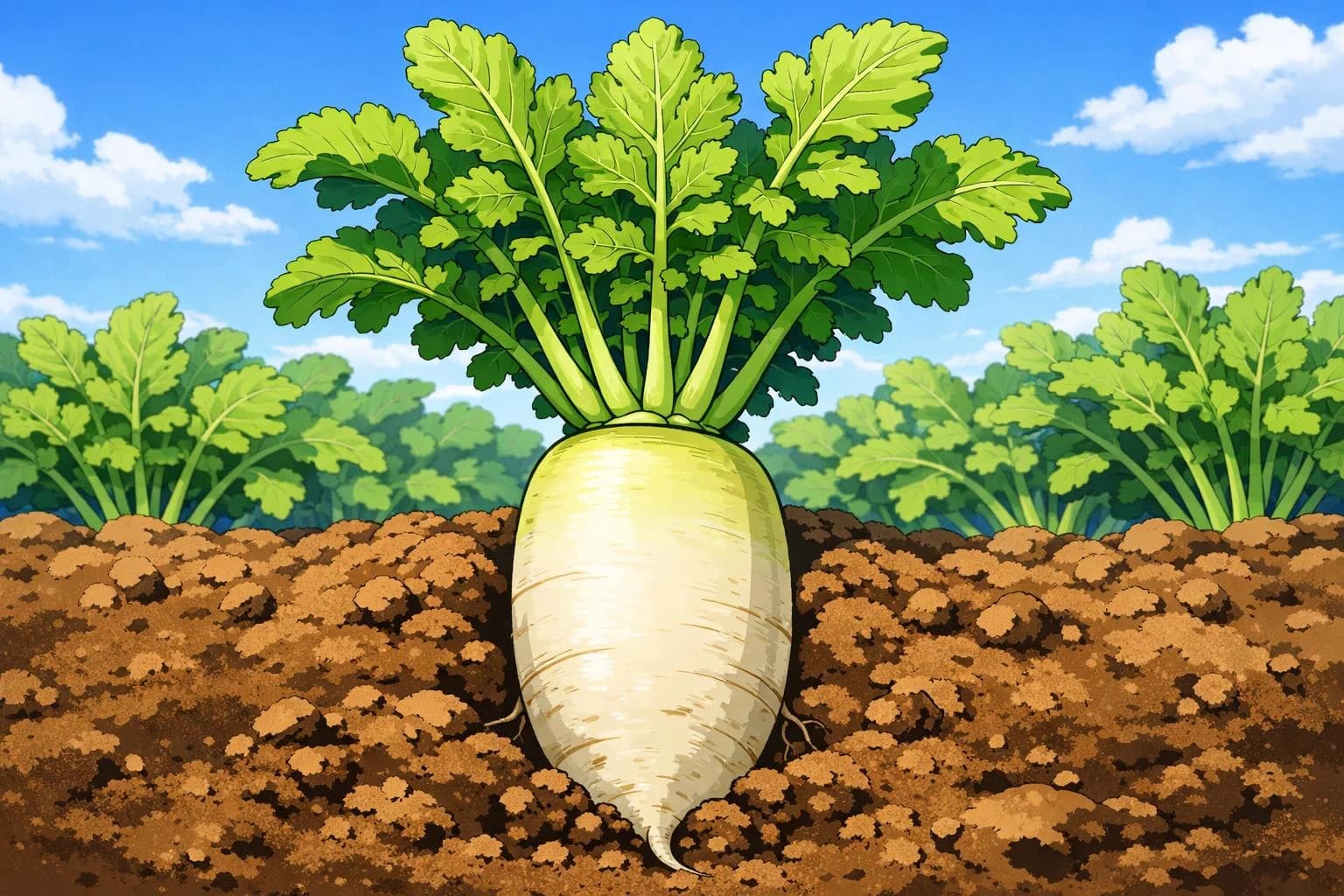 Daikon illustration