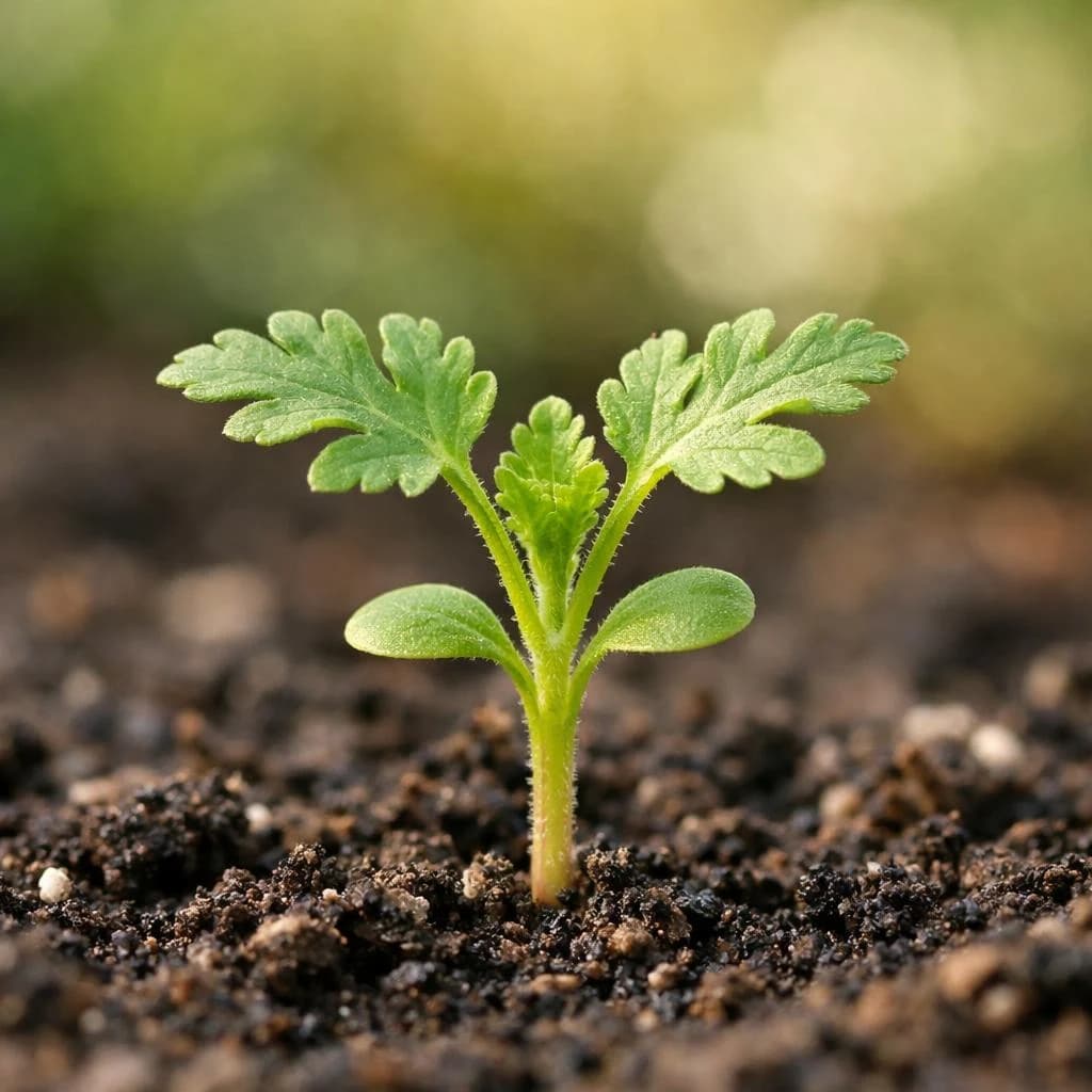 Feverfew seedling