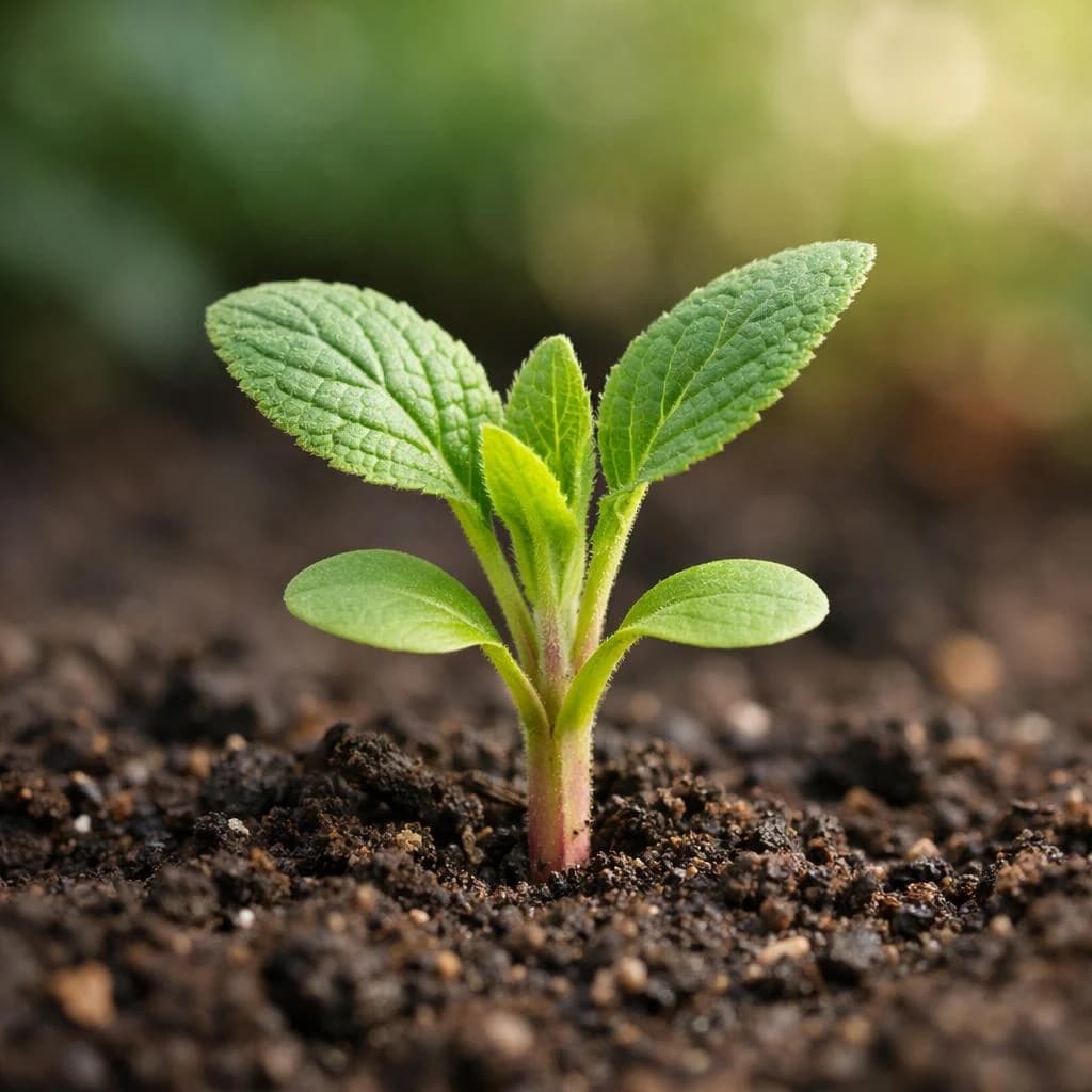 Foxglove seedling