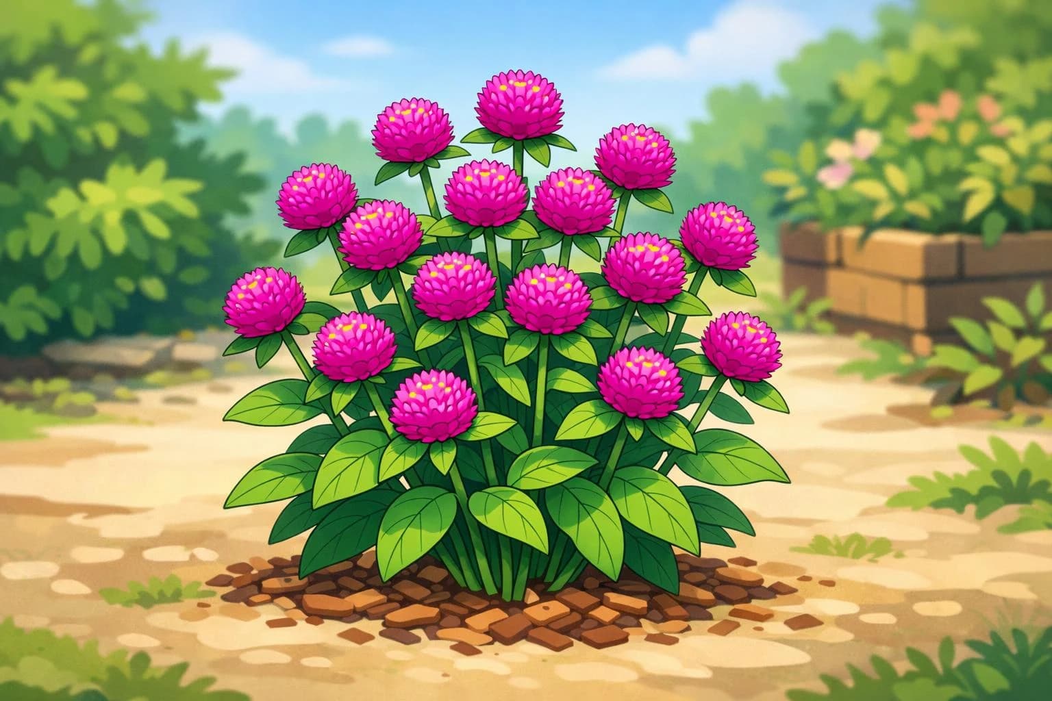 Gomphrena illustration