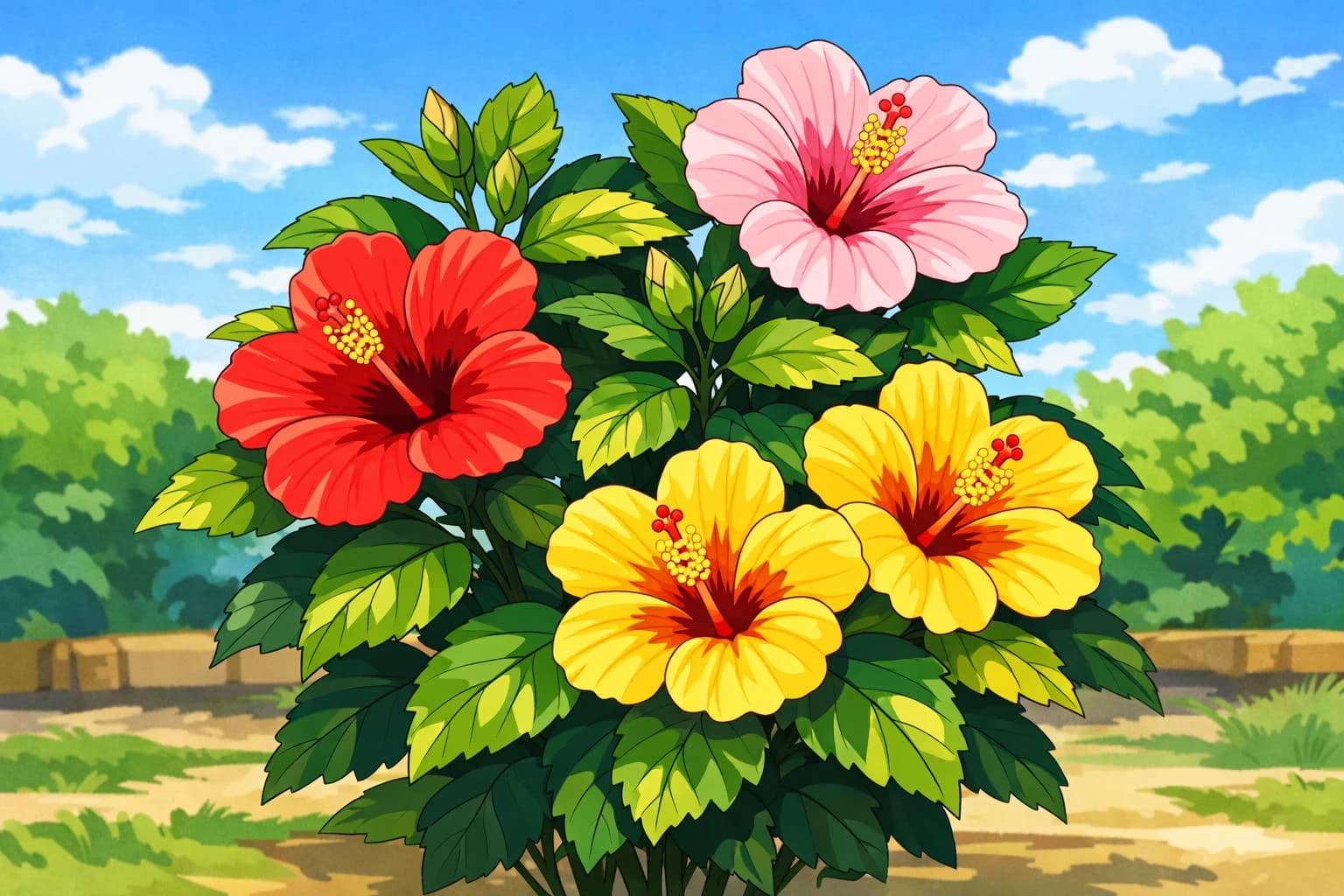 Hibiscus illustration