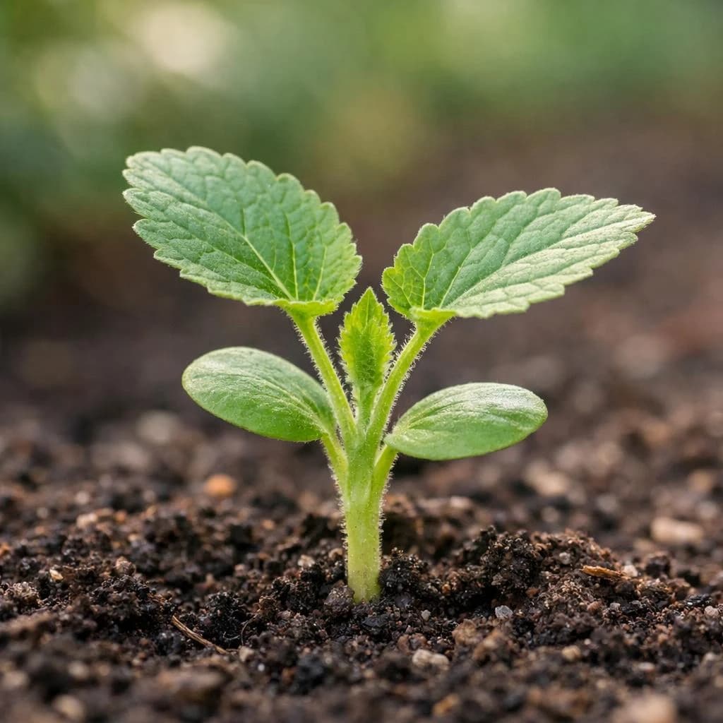 Hollyhocks seedling