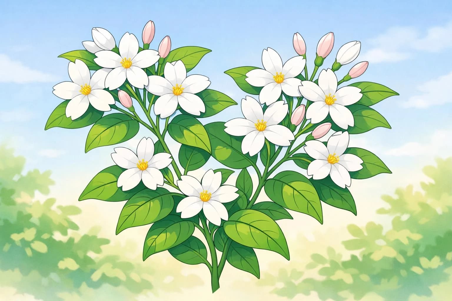 Jasmine illustration