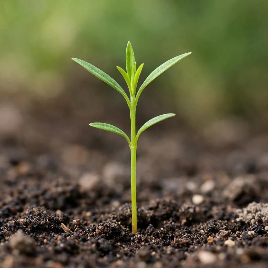 Linum seedling
