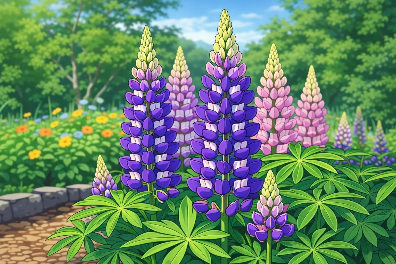 Lupine illustration