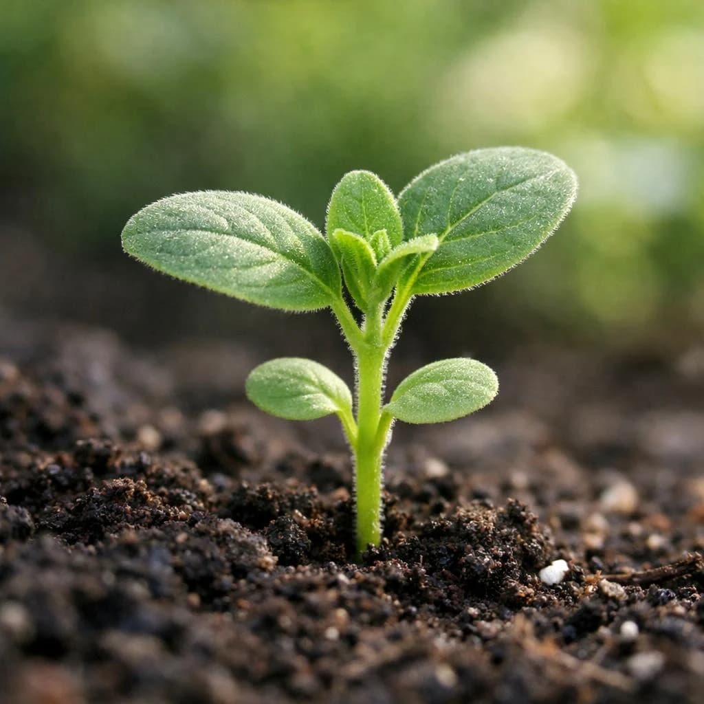 Marjoram seedling