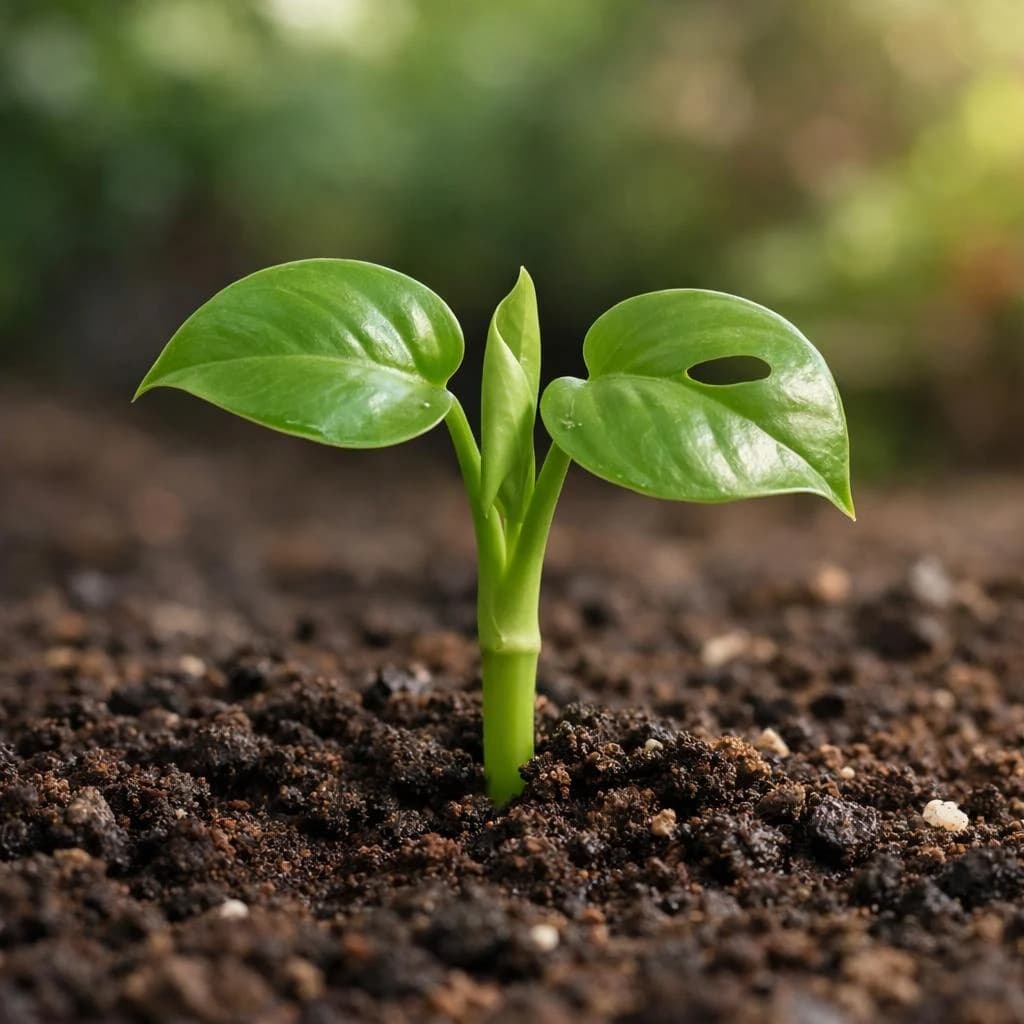 Monstera seedling