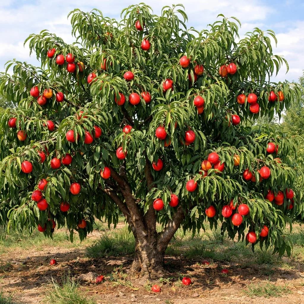 Nectarine mature