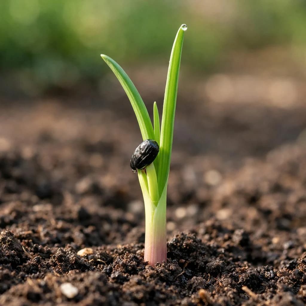 Onion seedling