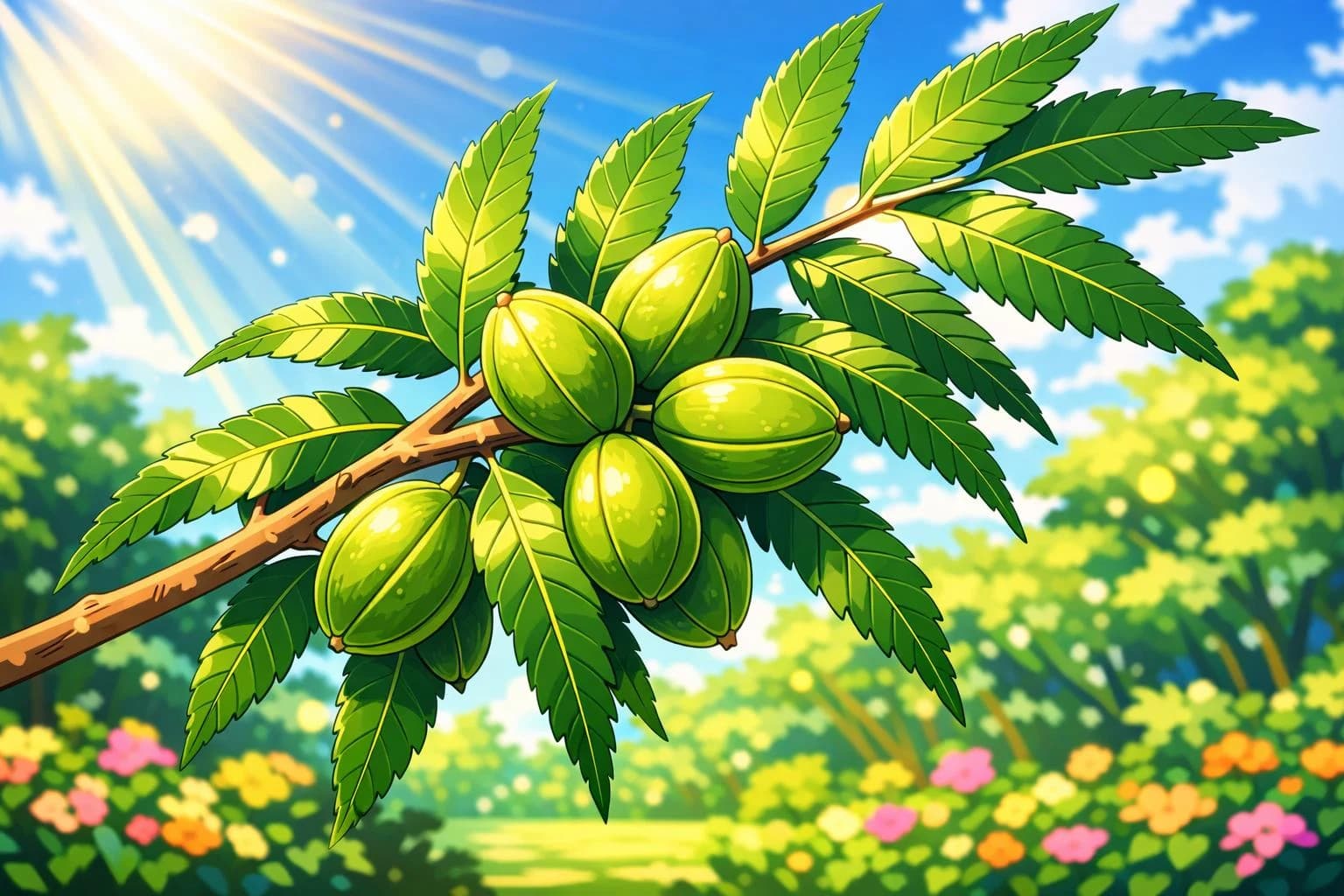 Pecan illustration