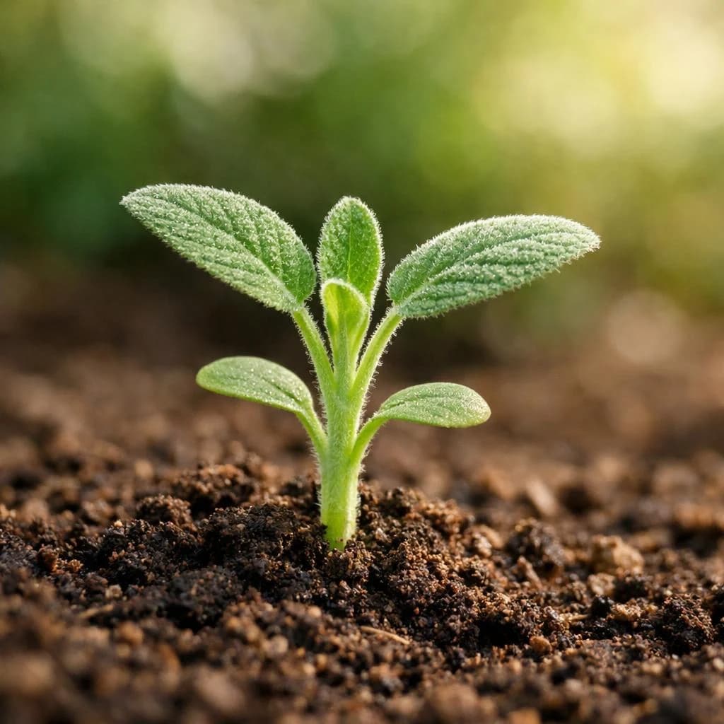 Sage seedling