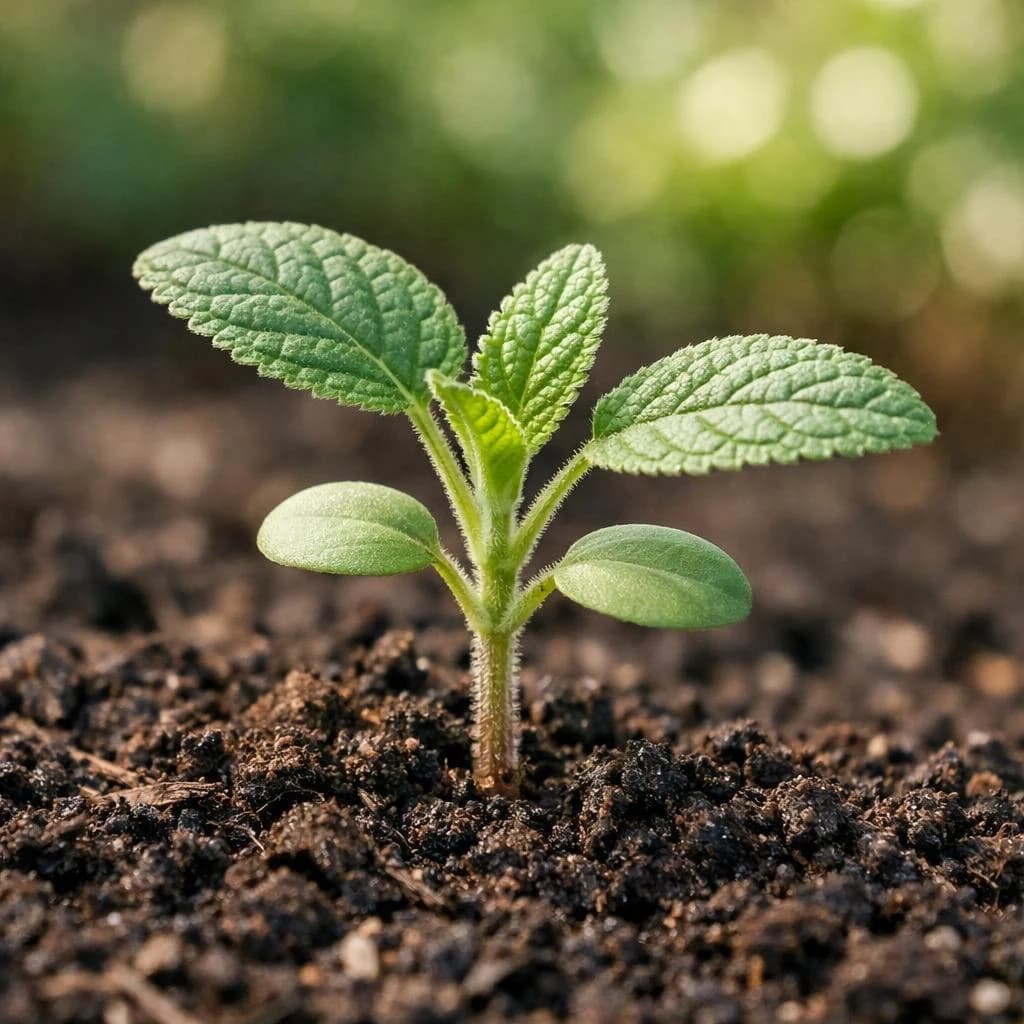 Salvia seedling