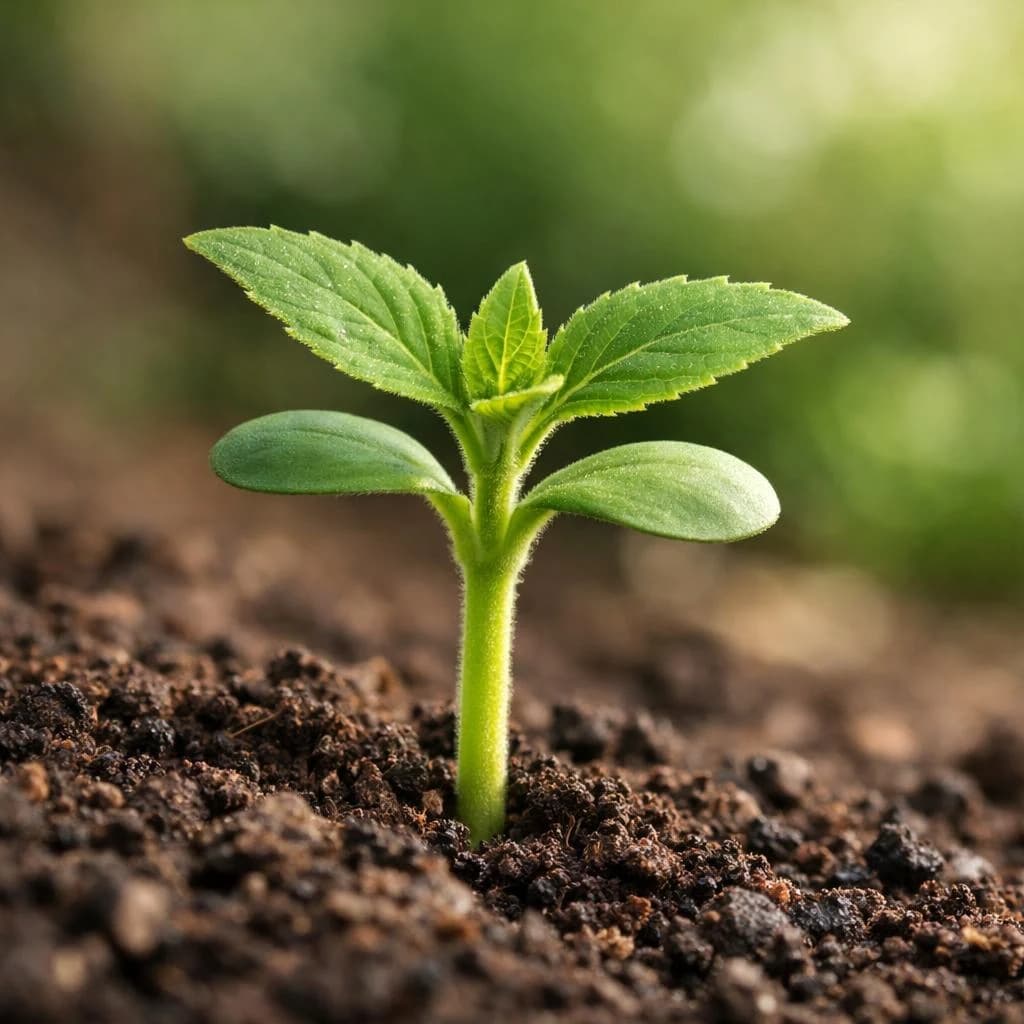 Sunflower seedling
