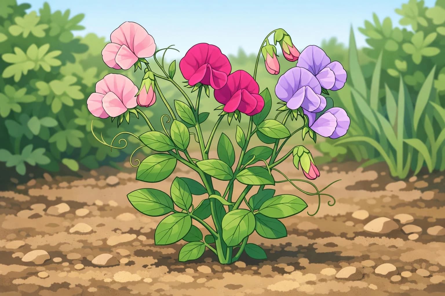 Sweet Pea illustration