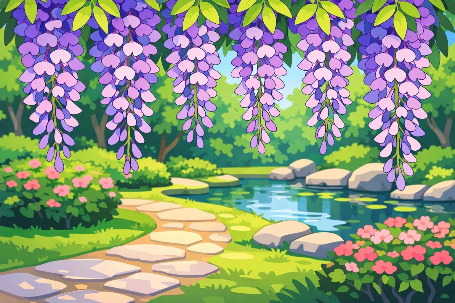Wisteria illustration