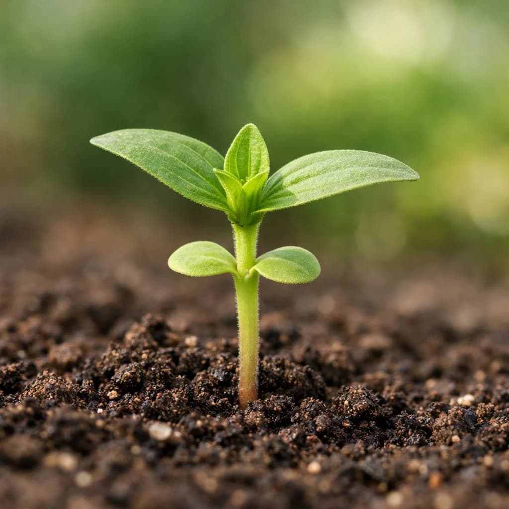 Zinnia seedling